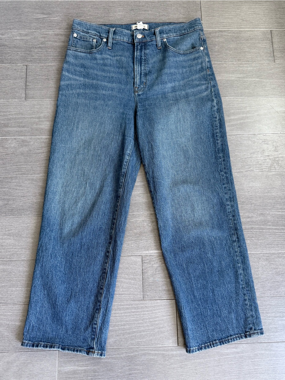 Madewell The Perfect Vintage Wide-Leg Jean Leifland Wash 32 Stretch NH653 - Picture 14 of 16